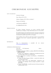 Scarica il curriculum in formato DOC