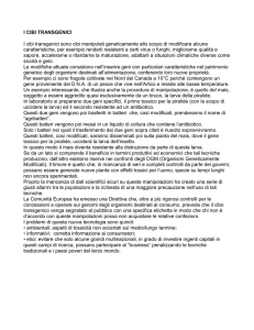 i cibi transgenici