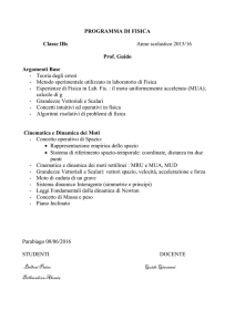 programma di fisica