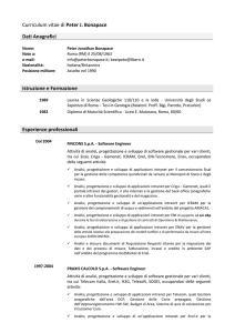 curriculum vitae - peterbonapace.it