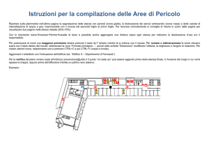 Istruzioni per la compilazione delle Aree di Pericolo
