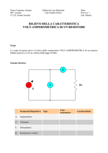 Rilievo della caratteristica volt amperometrica
