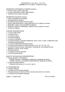 MATEMATICA (classe 4B, a.s. 2015/2016) Docente: prof. Lino