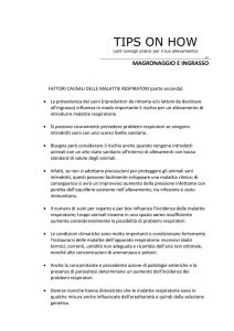 Fattori casuali delle malattie respiratorie – 2 parte