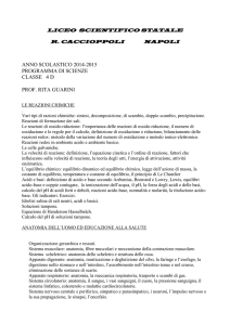 scienze 4 d - Liceo Caccioppoli