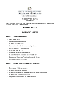 Economia Politica e dei mercati