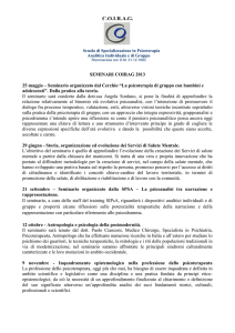 Presentazione di tutti i Seminari