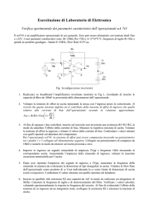 Misura dei parametri caratteristici del uA741