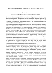 identificazione di pattern di scariche parziali vlf