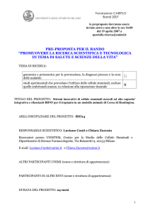 Sistemi innovativi di cellule staminali neurali ad alta capacita