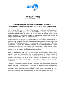 COMUNICATO STAMPA