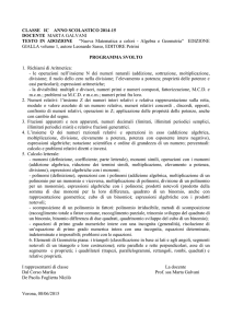 Programma Mate svolto IC-14