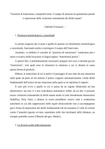 "Giustizia di transizione e neopunitivismo: il campo di tensione tra