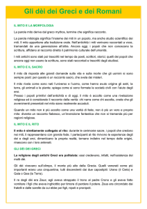 04.1.IL MITO - GLI DEI DEI GRECI E DEI ROMANI