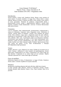 2B fisica - Liceo Classico Dettori