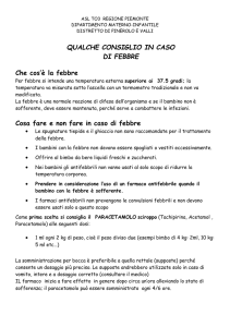 qualche consiglio in caso di febbre