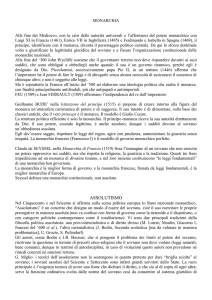 Monarchia e Assolutismo