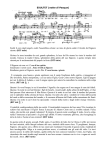 Esulti il coro degli angeli, esulti l`assemblea celeste: un inno di