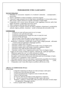 programmazione storia classe terza