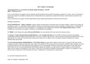 Il significato del rito in Antropologia