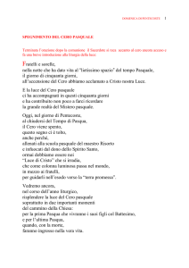 Rito per lo spegnimento del Cero pasquale