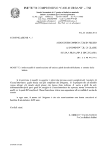 Modelli autorizzazione uscita a piedi