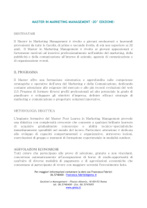 master in marketing management 20° edizione