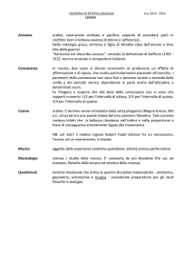 FILOSOFIA ED ESTETICA MUSICALE A.A. 2013