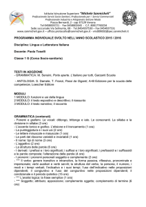 Italiano 1 G svolto