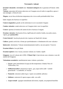 Terremoti e vulcani