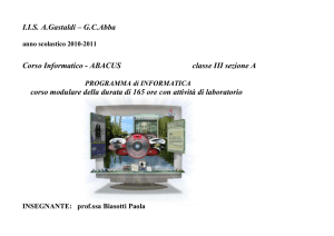 Obiettivi - Home della prof. Paola Biasotti