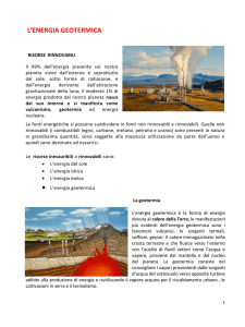 L`energia geotermica