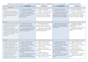 italiano classe quinta 2016-17