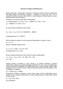Soluzione Compito di Elettrotecnica Ipotesi preliminare: i