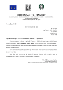 “Usa il cuore ma con la testa” – 4 aprile 2017