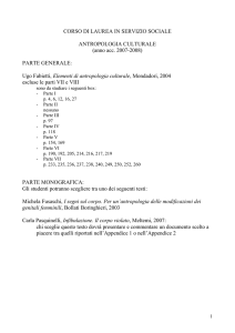 programma dettagliato