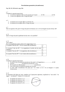 Esercitazione geometria (circonferenza)