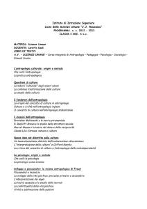 PROGRAMMA DI PEDAGOGIA