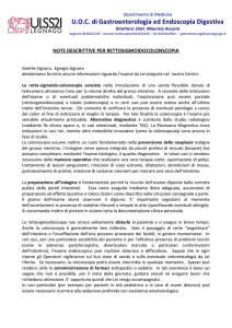 GastroEndo - Note informative sulla COLONSCOPIA per i pazienti