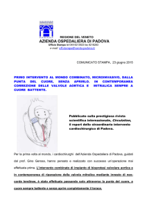 Primo intervento al mondo combinato al cuore di correzione delle