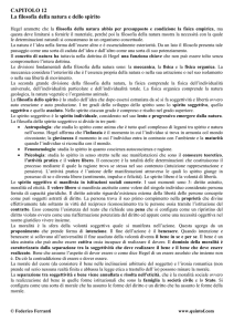 La filosofia della natura e dello spirito