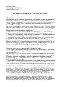 La grammatica cimbra di Cappelletti-Schweizer[1]