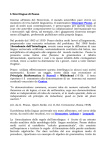 La lingua universale secondo Peano