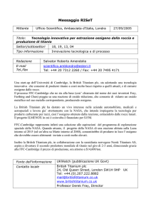 Messaggio RISeT