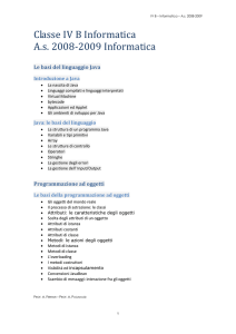 Strutture dati e programmazione ad oggetti