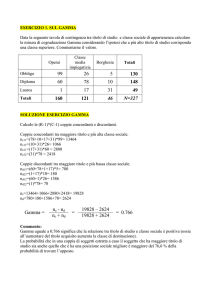 Esercizi_4_gamma - Dipartimento di Sociologia e Ricerca Sociale