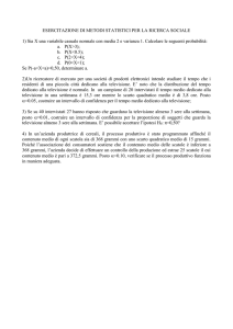 ESAME DI TEORIA DELL`INFERENZA STATISTICA