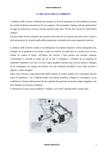 la bilancia delle correnti