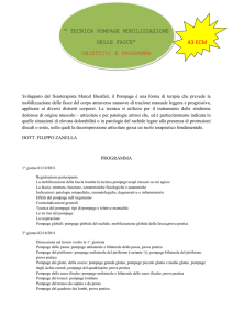 TECNICA POMPAGE MOBILIZZAZIONE DELLE FASCE” OBIETTIVI