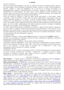 IL DOPING Che cos`è il doping ? Quando si parla di doping